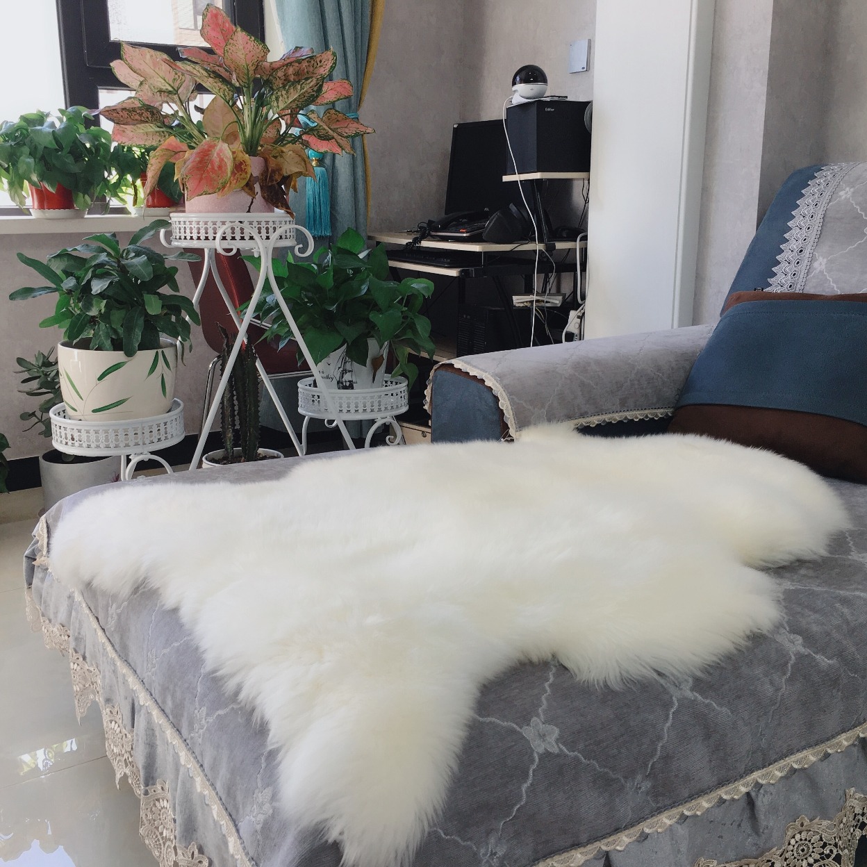 新疆羊毛毯羊皮&单双人褥子