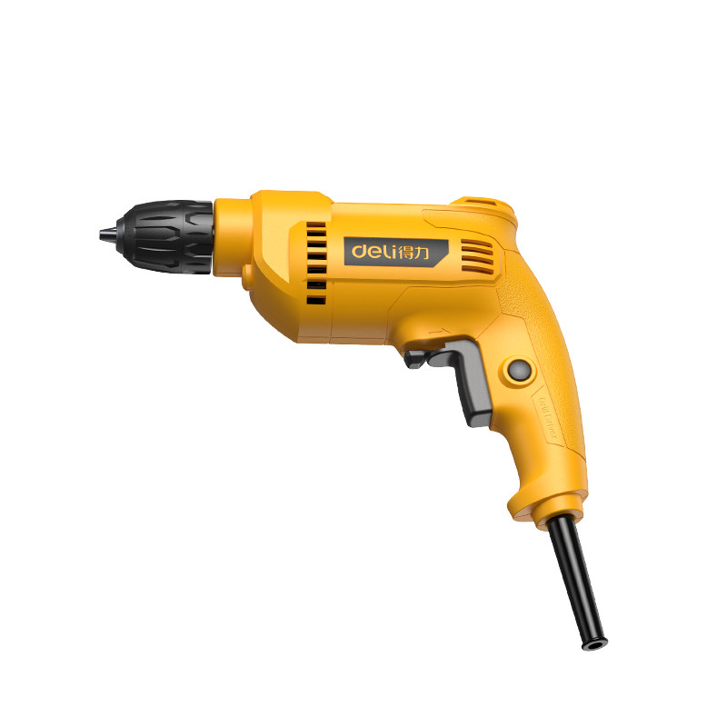 得力工具DC170电钻_480W_10mm手电钻家用多功能手枪钻小型电转